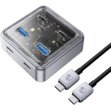 奥睿科（ORICO）拓展坞type-c扩展坞10Gbps高速USB3.2分线器笔记本电脑一拖四转换器桌面扩展延长线USB多接口1米103.55元（需领券）