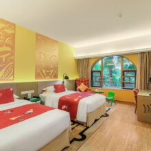 再降价：美团 珠海长隆马戏酒店1晚+度假区接驳车+双人两天飞船乐园门票原价1588元现价813元（用不了随时退）