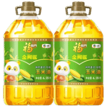 福临门 非转基因压榨玉米油6.18L*2103.8元、包邮