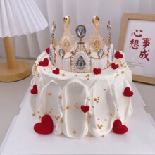 童话王子·生日蛋糕 8英寸【简约风蛋糕】牛奶奶油，新鲜水果夹心生日蛋糕，手绘蛋糕原价288元，现价95元