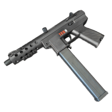 悍迪TEC-9电动连发玩具枪水发珠软弹突击冲锋枪成人男孩wargame发射器 悍迪TEC9-墨色69元