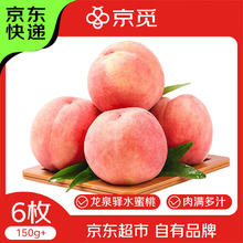京觅 四川龙泉驿水蜜桃6枚 单果150g+14.67元