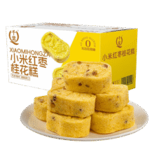 千业 小米红枣桂花糕420g/箱4.64元包邮（需试用）