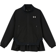 安德玛（Under Armour）女童春季梭织外套拼接裙摆休闲百搭外套251222163 黑色 165cm161.2元（需领券）