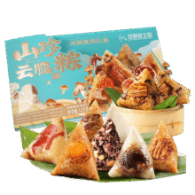 昆冠粽子  龙粽登场礼盒1200g9味12粽*370.8元（合23.6元/件）
