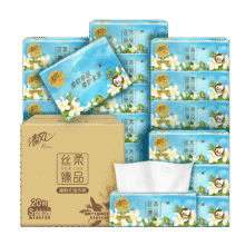 PLUS会员、清风抽纸 丝柔臻品4层80抽*20包S码21.41元