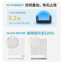 TP-LINK BE7200 单2.5G网口 千兆无线路由器 Wi-Fi 7 黑色 单个装 7DR7230324.58元