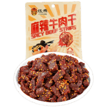 张飞麻辣牛肉干四川特产辣味零食牛肉干熟食独立包装 麻辣100g+香辣100g+烧烤100g24.9元（需领券）