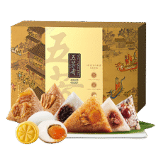 五芳斋五芳情礼粽子礼盒1880克 12粽4蛋8绿豆糕 *3件109.44元（合36.48元/件）