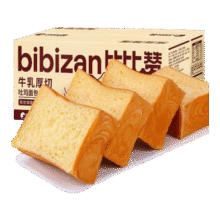比比赞 牛乳厚切吐司 1000g54.93元（需领券，合9.15元/件）