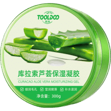 TOOLDOO芦荟胶膏修复面霜乳液男女士面部补水保湿凝胶皮肤晒后军训300g8.93元