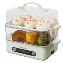 plus：小熊（Bear）煮蛋器 蒸蛋器 9.5h智能预约 自动断电 家用不锈钢多功能ZDQ-B06N3 双层煮鸡蛋早餐神器114.69元