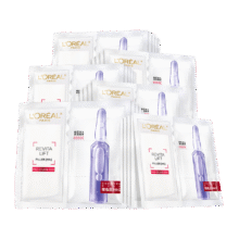 百亿补贴：欧莱雅（LOREAL） 面膜安瓶复颜玻尿酸小黑瓶精华导入面膜女补水保湿免洗护肤面膜 安瓶面膜15片+vc面膜15片376元（需领券，合188元/件）