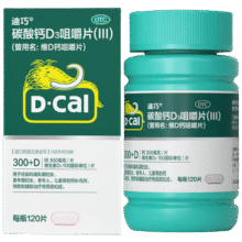 迪巧成人钙片120粒×3件205.46元（单件68.49元需领券）