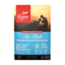 Orijen渴望六种鱼狗粮高蛋白6kg446.6元（需领券）