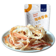 水一方鲜烤鱿鱼丝即食海鲜休闲零食鱿鱼干手撕炭烤鱿鱼条 烟熏鱿鱼丝60g35元（合5.83元/件）