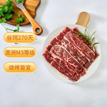 天谱乐食 澳洲谷饲M3安格斯牛烤肉片 200g