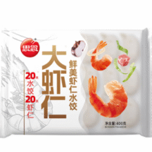 Q弹鲜美！思念 鲜美虾仁水饺 400g￥11.90 比上一次爆料上涨 ￥2.08