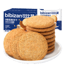 需首单：比比赞（BIBIZAN）0糖粗粮饼干原味1000g8.5元包邮