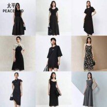 PEACEBIRD 太平鸟  2025法式赫本风通勤气质小黑裙休闲连衣裙 多款80.06元起包邮