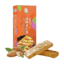 十月初五餅家十月初五麦酥杏仁条36层小零食香脆饼干40g独立包装分享美味2.42元