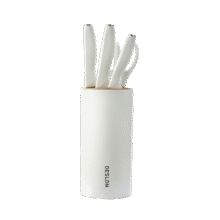 德世朗欧尚刀具五件套 厨房家用切菜刀水果刀剪刀加刀座 10202DFS-TZ018-5A 五件套49元