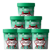 plus：食族人火辣爆肚粉153g*6桶整箱装 粉丝爆肚粉马铃薯方便速食品休闲小吃152.55元（合30.51元/件）
