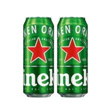 喜力 啤酒500ml*2罐7.71元+119淘金币（需领券）