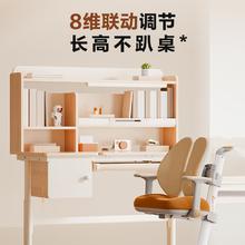 1号会员店 One's Member 乐学派儿童书桌椅套装实木升降带灯1125.15元