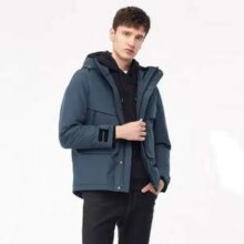 Navigare 意大利小帆船 男士90白鸭绒工装连帽羽绒服 两色新低379.1元包邮