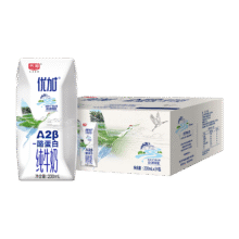 光明优加 a2纯牛奶 儿童牛奶200ml*24盒 A2β酪蛋白3.6g蛋白 量贩装59.41元（需领券）