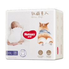 6号:好奇（Huggies）软萌星人柯基裤拉拉裤XXL26片(尺码任选）需领券，合35.9元/件）