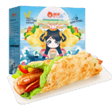 俏侬 手抓饼原味 烘焙食材2000g20片/盒 烤肠伴侣 学生早餐健康79.9元（需领券，合13.32元/件）
