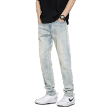 百亿补贴：真维斯（JEANSWEST）牛仔裤男春夏新款美式高街潮流宽松直筒男裤休闲黄泥染长裤子男装 9031黄泥染 S （27码）69元