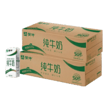 蒙牛 全脂 纯牛奶 3.2g蛋白质 盒装 200ml 48盒88.8元（需领券）