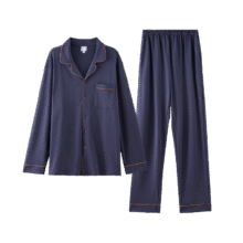 猫人 100%新疆棉男士睡衣春秋家居服可外穿套装61元（限300件）