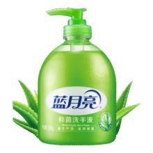蓝月亮芦荟健康抑菌99.9%洗手液泡沫丰富滋润500g 洗手液补充装500g9.88元