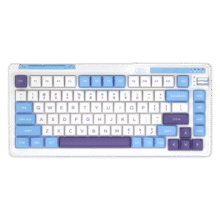 珂芝（KZZI）K75Lite版机械键盘三模无线蓝牙电竞游戏笔记本平板键盘 碧蓝海 彩虹轴（电竞游戏推荐）309元