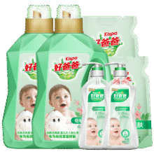 plus、需首购：好爸爸（Kispa）天然亲肤洗衣液13.8斤 洗衣露 低敏亲肤 深层去渍  婴幼儿可用154.26元（合51.42元/件）