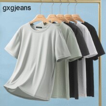 25年夏季新款！gxg.jeans  男士纯色基础款短袖T恤￥42.00 3.0折
