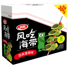 卫龙风吃海带加量装400g送女友礼物 国产海带下饭菜休闲小零食22.91元（需领券，合7.64元/件）