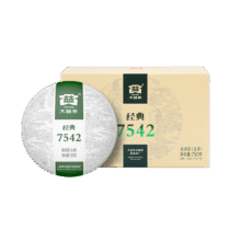 大益TAETEA茶叶普洱茶生茶7542饼茶盒装150g*5饼 经典标杆口粮茶自饮236.21元