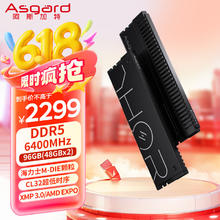 阿斯加特 48GBx2 DDR5 6400 雷神索尔 CL322287.51元