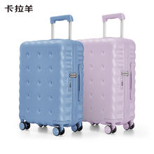 Carany 卡拉羊 防刮纯PC可登机行李箱学生拉杆箱CX8108 燕麦灰 26英寸券后419元