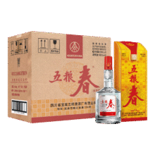 再降价：五粮春【酒厂直营】 商务宴请送礼婚宴喜宴纯粮食口粮酒 浓香型白酒整箱 45度 500mL 6瓶 五粮春一代994元（需领券）