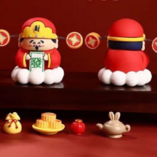 顺富美 财神爷摆件 带胶 小号1.2元