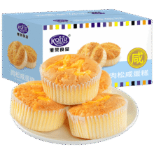 小程序、需购券、plus会员：港荣 肉松蛋糕 480g8.87元（plus包邮）