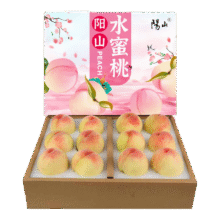 阳山水蜜桃桃子 正宗无锡阳山水蜜桃 JD顺丰-多地次日达 水果生鲜礼盒 甄选单果3-4两 12个礼盒装31.7元