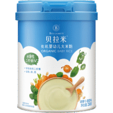 贝拉米（Bellamy's）婴幼儿高铁有机米粉胡萝卜菠菜味250g 水溶性二价铁6月+61.2元 (券后省20,月销1w+)
