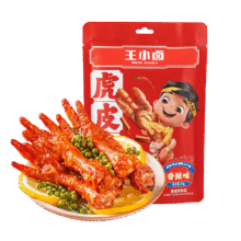 王小卤虎皮凤爪 微辣味210g (W3) 鸡爪 卤鸡爪 休闲零食 独立包装77.8元（合19.45元/件）